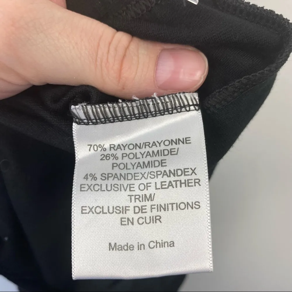 TORY BURCH Black Leather Panel Jodhpur Leggings Riding‎ Pants Size XS X-Small - Image 11