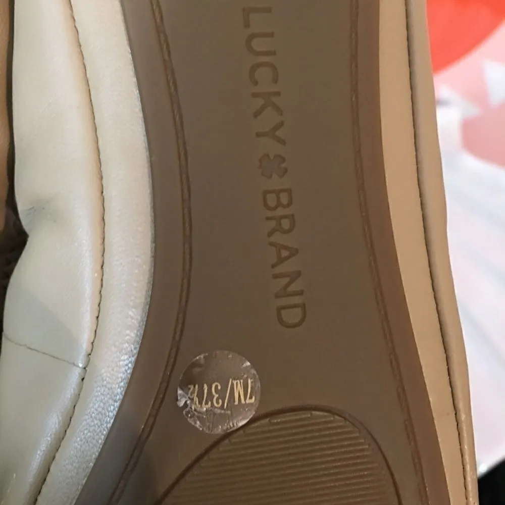 New! Lucky Brand Leather Soft Flats - Image 4