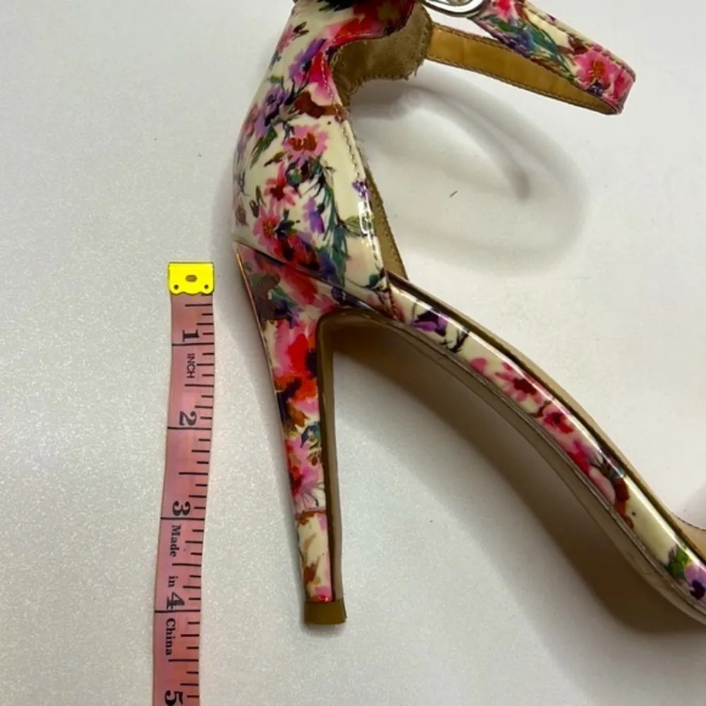 Michael Kors Floral Patent Leather Ankle Strap Heels - Image 12