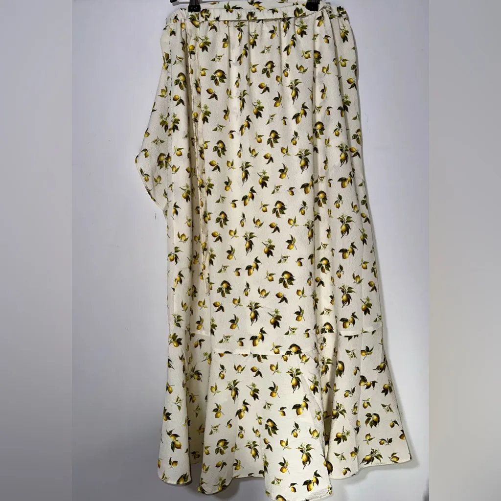 NWT MAX STUDIO Lemon Faux-Wrap Maci‎ Skirt - Medium - Image 2