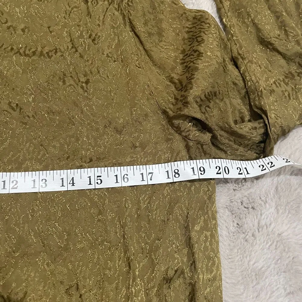 Maeve by Anthropologie Women's M Silky Bomber Jacket Modern Chic Trendy Layering - Image 12