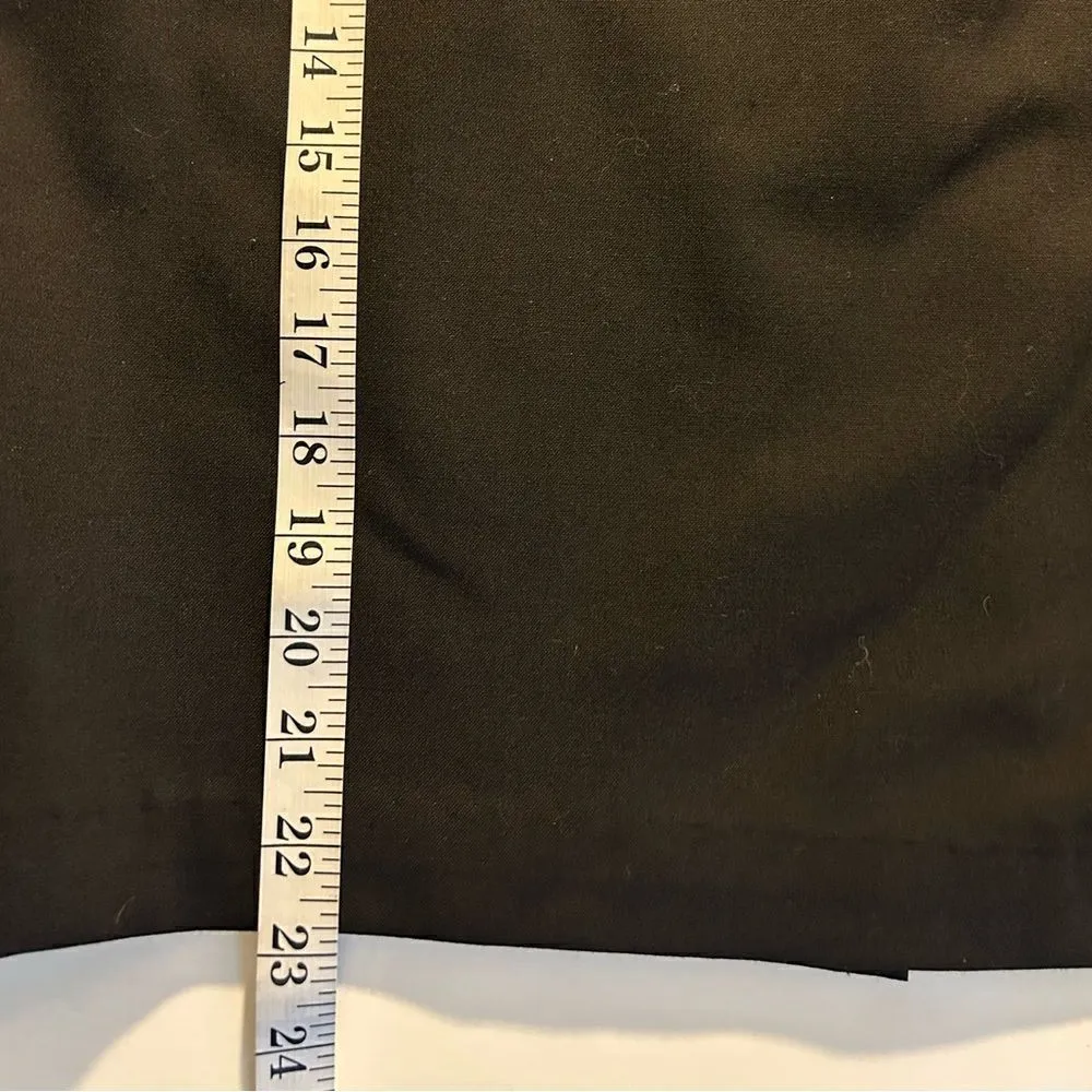 Sandra Angelozzi Lined Black Skirt Blazer Suit Size 4 - Image 15