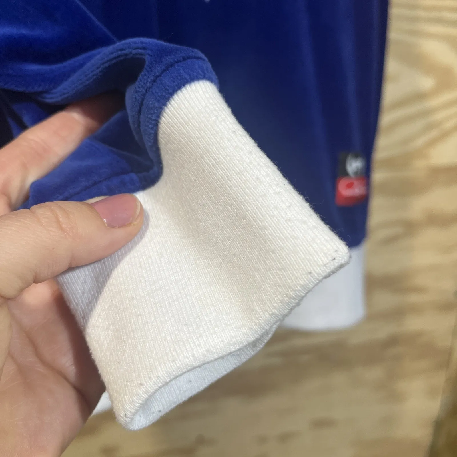 Vintage Phat Farm Velour Jacket Y2K 90s Hip Hop Retro Zip Blue Womens Large - Image 11