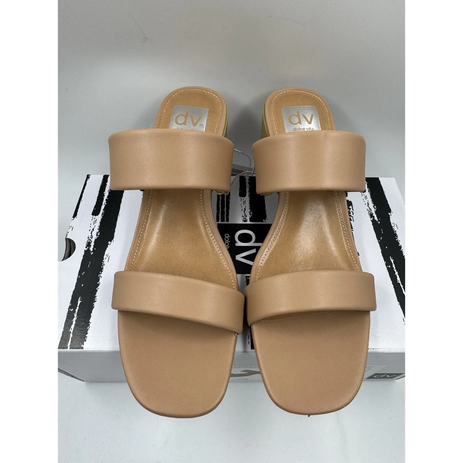 dv By Dolce Vita Women's Sharona Dual Strap Heeled Sandal Cafe/Tan 8.5 New - Image 3