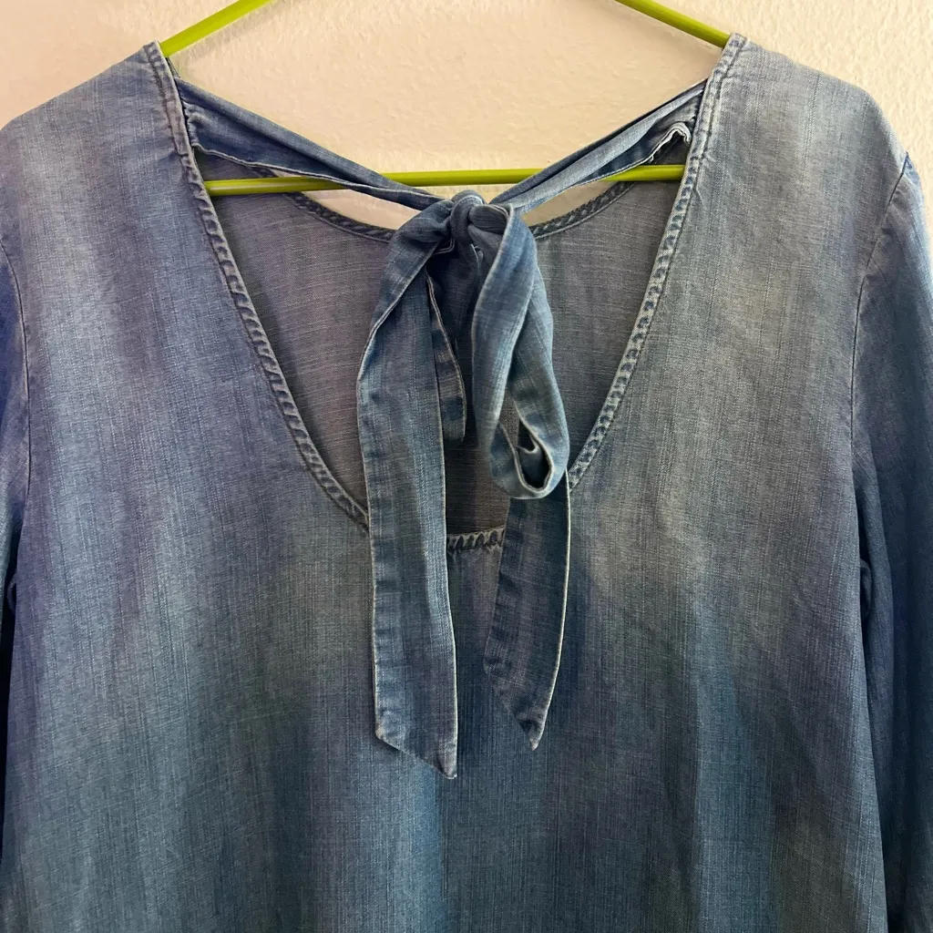 Cloth & Stone Chambray Swing Dress - Image 4