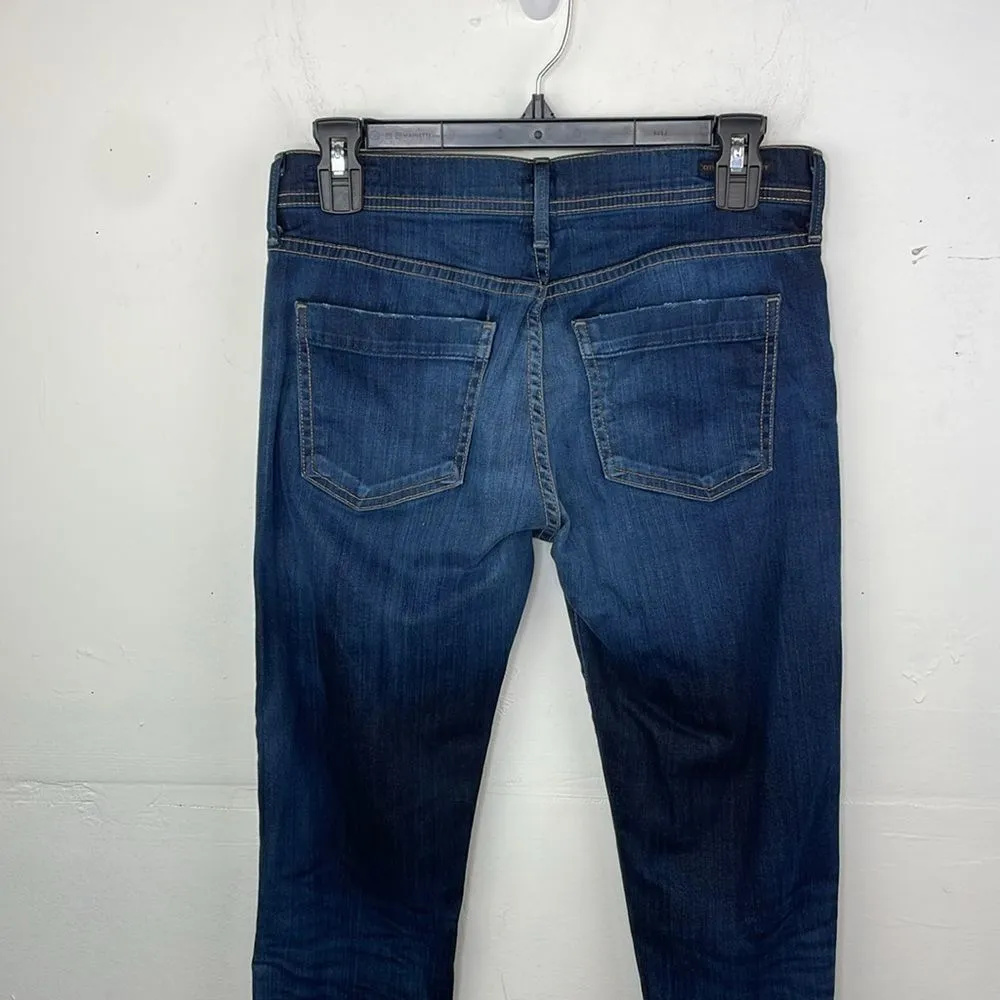 Citizens of Humanity Dani Womens Cropped Straight Leg Jeans Cuffed size 27 - Image 5