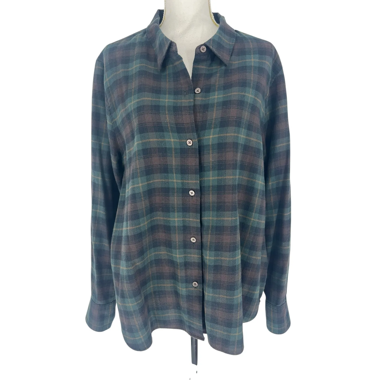 Jenni Kayne Forest Plaid Flannel Shirt - Image 4
