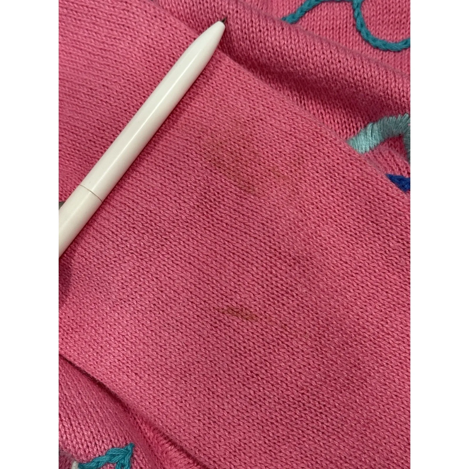 VTG Quacker Factory Cardigan Beach Coastal Whimsical Removable Buttons Sweater - Image 8