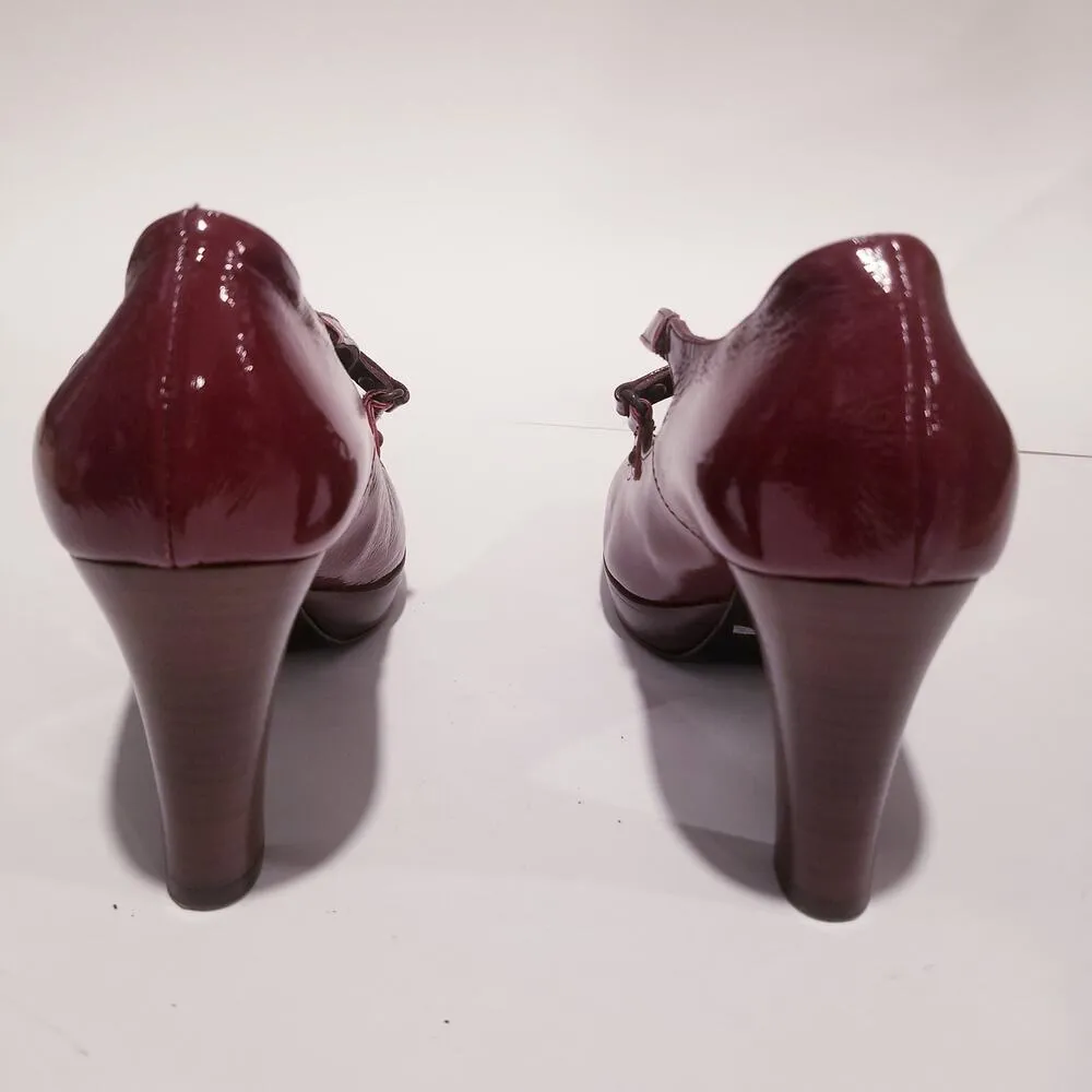 Aquatalia Red Patent Leather Pumps Heels Shoes - Image 9