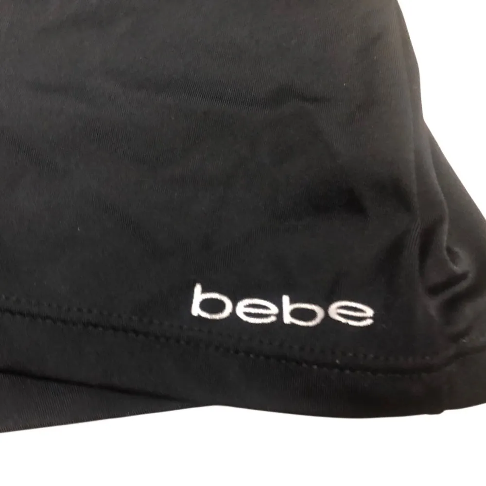 bebe Black plunge Strapless Shape wear Bodysuit Sz Lg cant find straps worn once - Image 5