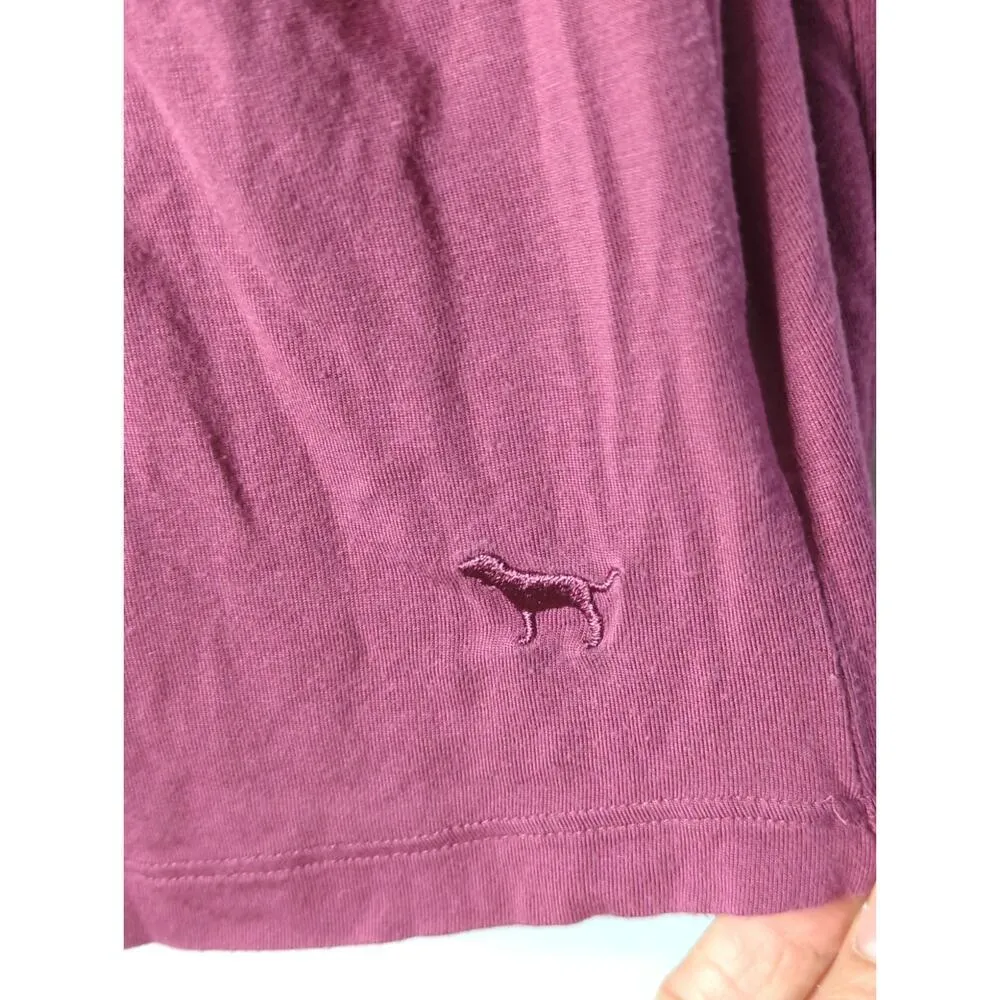 Pink Victoria’s Secret Lace up V-Neck Super Soft Modal Pullover Blouse Size‎ M - Image 5