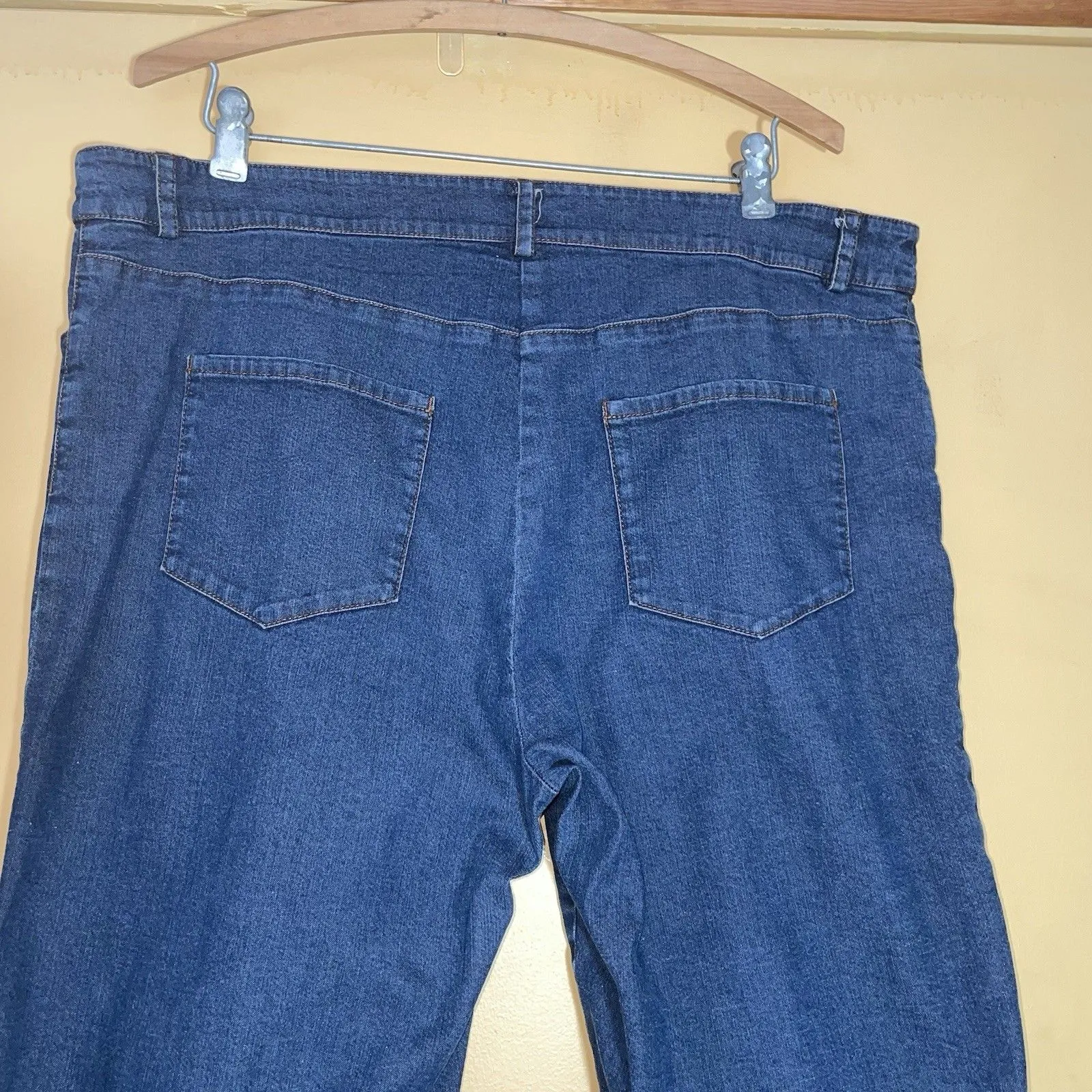 Eileen Fisher Jeans Womens Large Blue Stretch Denim Straight Leg USA Vtg Y2K EF - Image 11