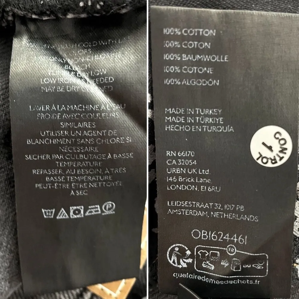 NWT Free People Tinsley Baggy High Rise Utility Jeans Charcoal Wash Size 29 | 8 - Image 13