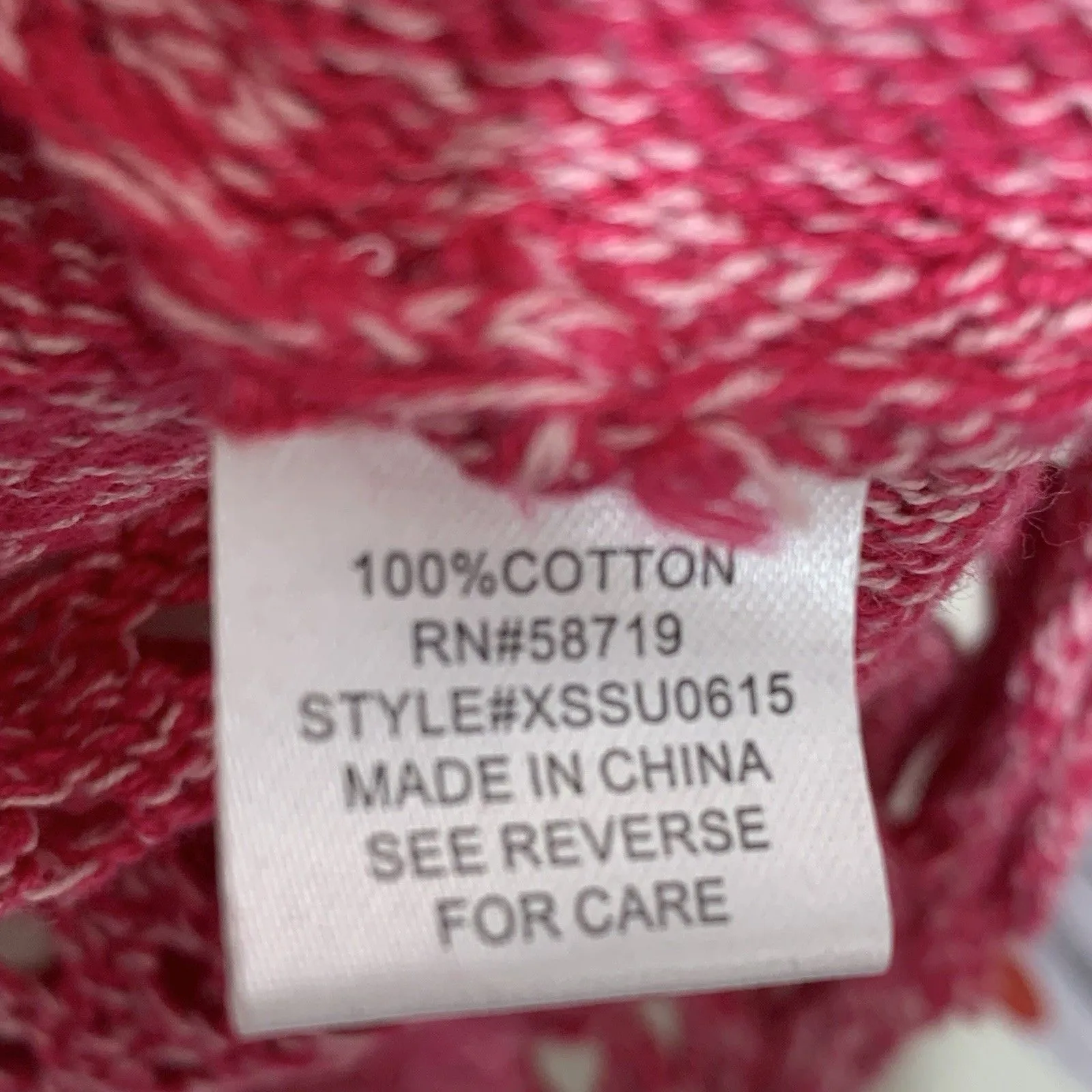 NY Collection Pink Fringe Sweater Pullover NWT 100% Cotton - Image 6