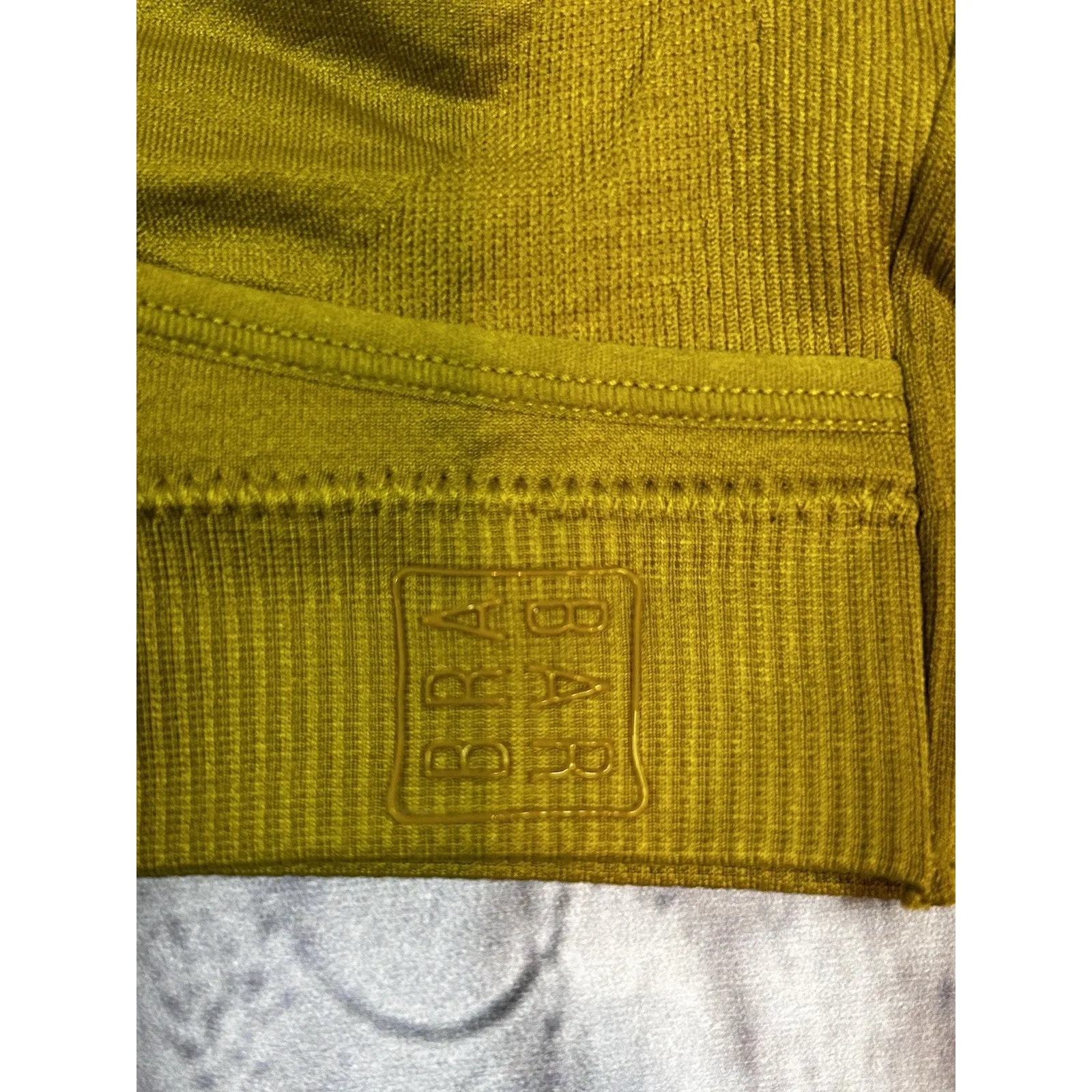 NWT Bra Bar Hug Strappy Bralette Golden Olive Size (28–32) C-DDD - Image 3