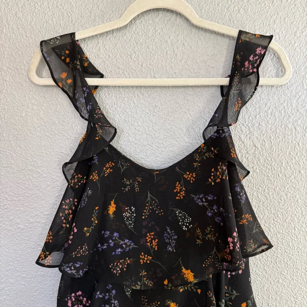 Rebecca Minkoff Ruffle Sleeve Top Size Small‎ Self Tie Back - Image 3