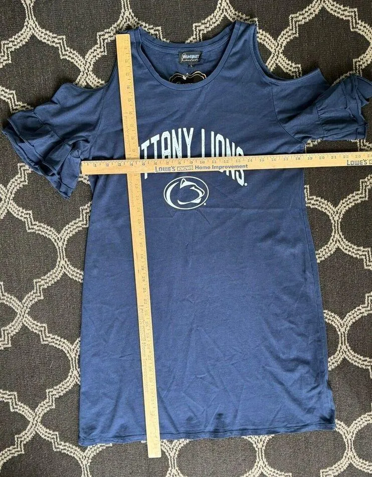 Penn State Nittany Lions Gameday Couture Tunic Navy Size Large Cotton Navy Blue - Image 7