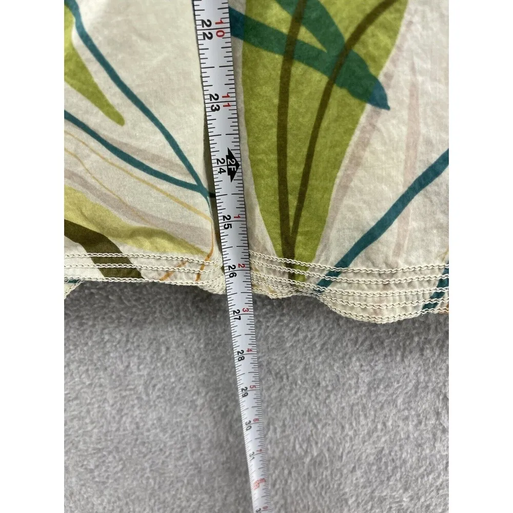 CAbi Women's A Line Skirt Lined Leaves Medium 100% Cotton Pockets Drawstring - Image 10