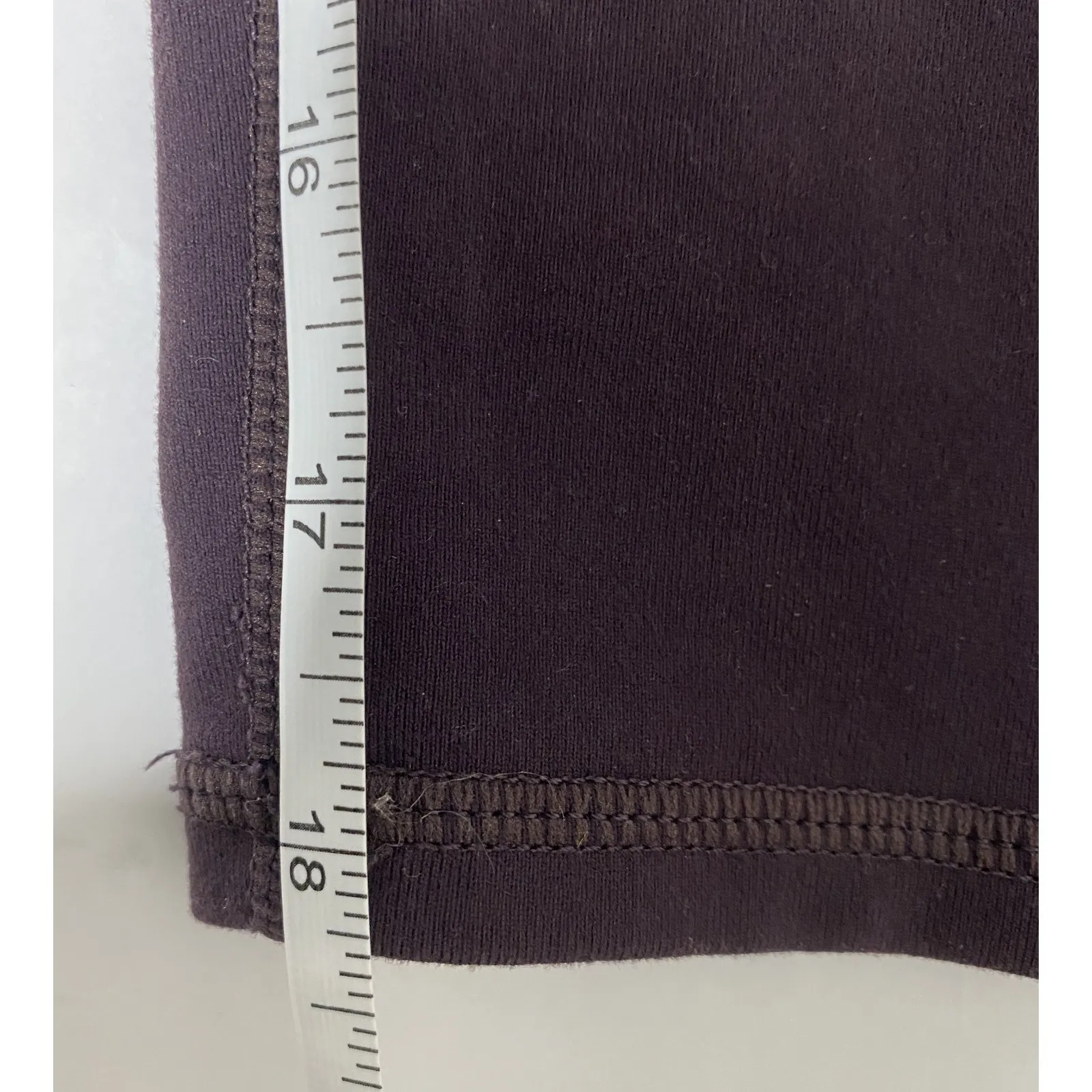 Athleta Maroon Chaturanga Capri Crop Leggings Stretchy Activewear Sz M - Image 10