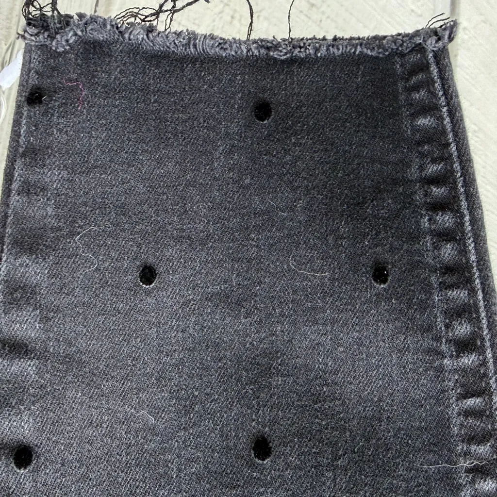 Old Navy Rockstar Polka Dot Frayed Hem jeans size 8 30 inseam Skinny High Rise - Image 4