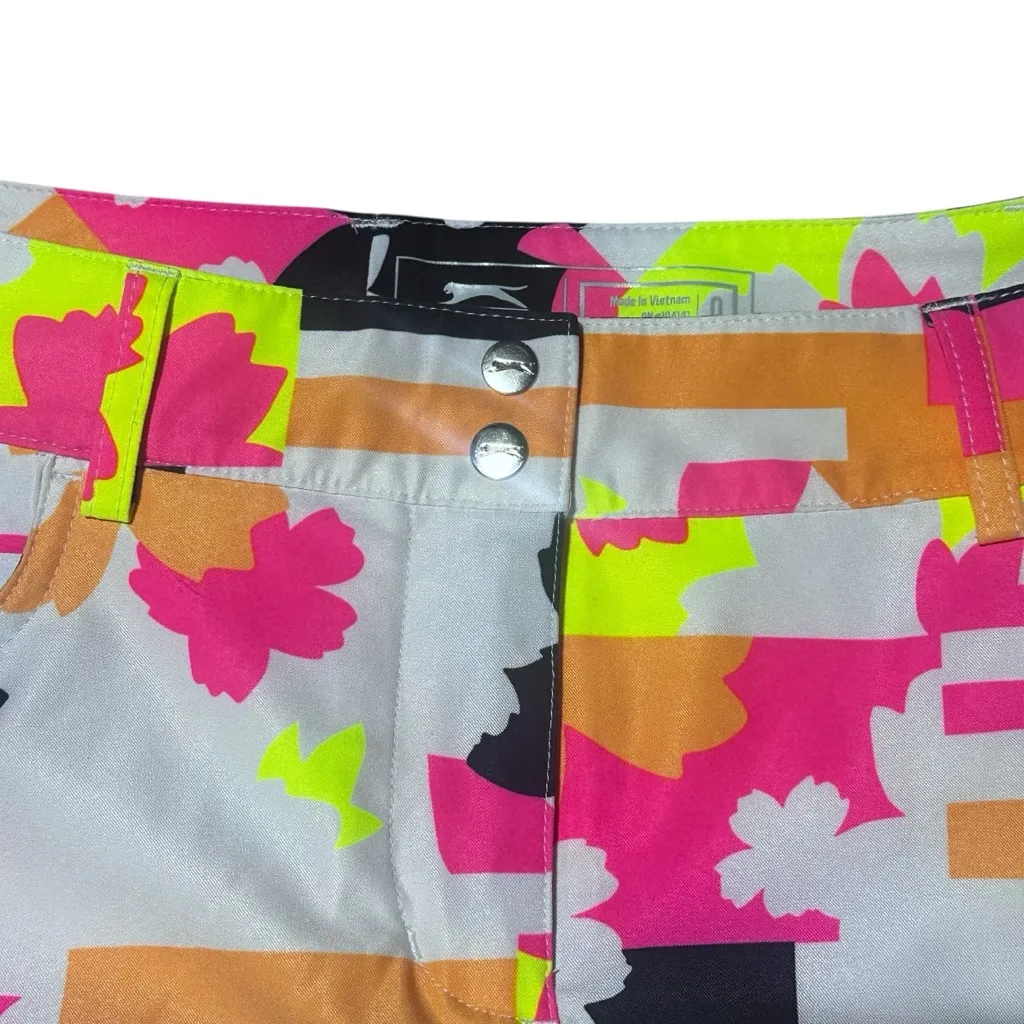 Slazenger Golf Skort Bundle Size 0 White Neon & Black EUC - Image 3