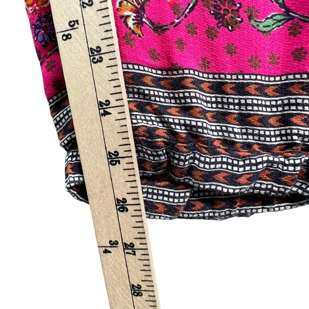 Anthropologie Pants Womens 4 Blue Multicolor Floral Balloon Leg High Rise Boho - Image 12