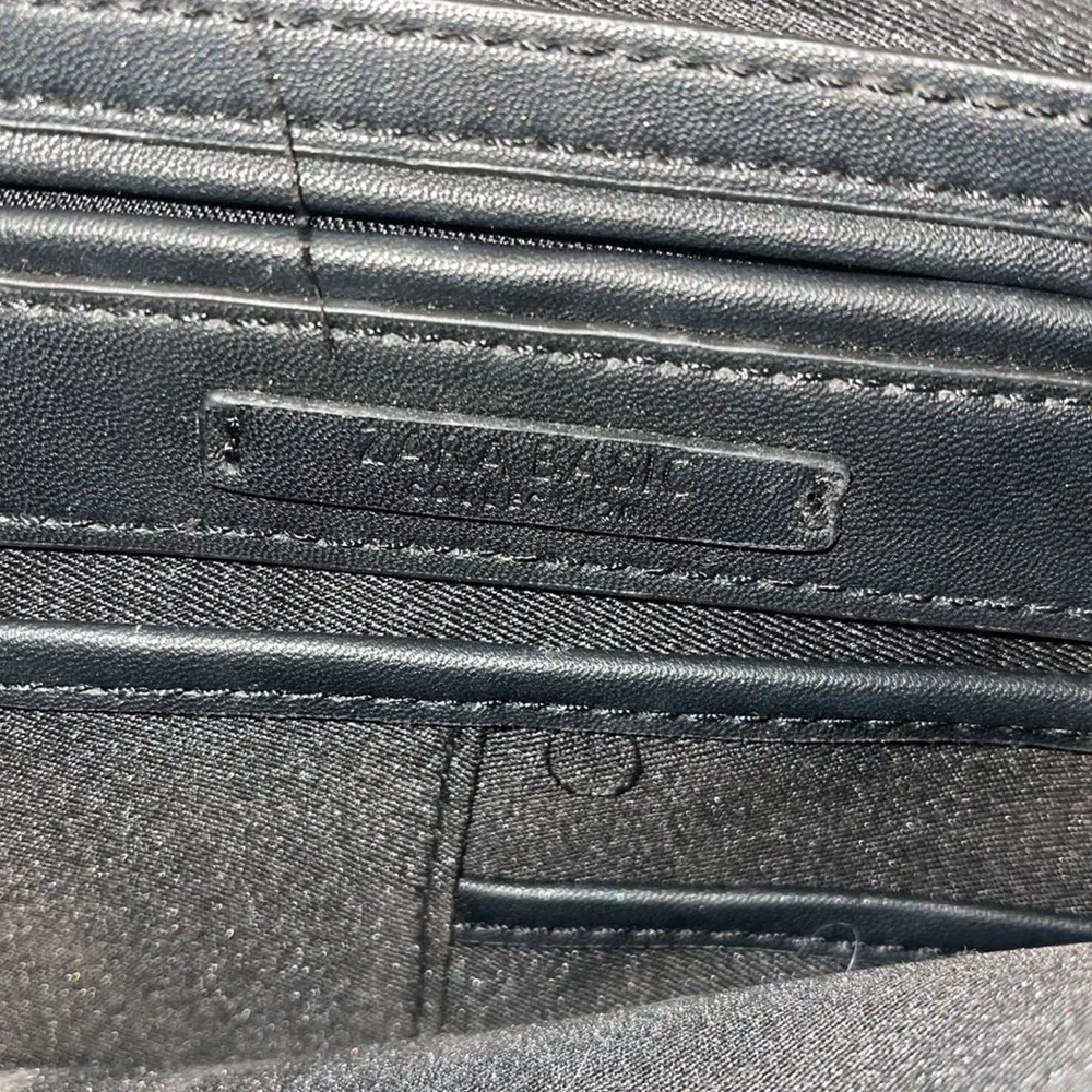 Zara Large Multicolored Clutch with Zipper and Pockets - Image 4