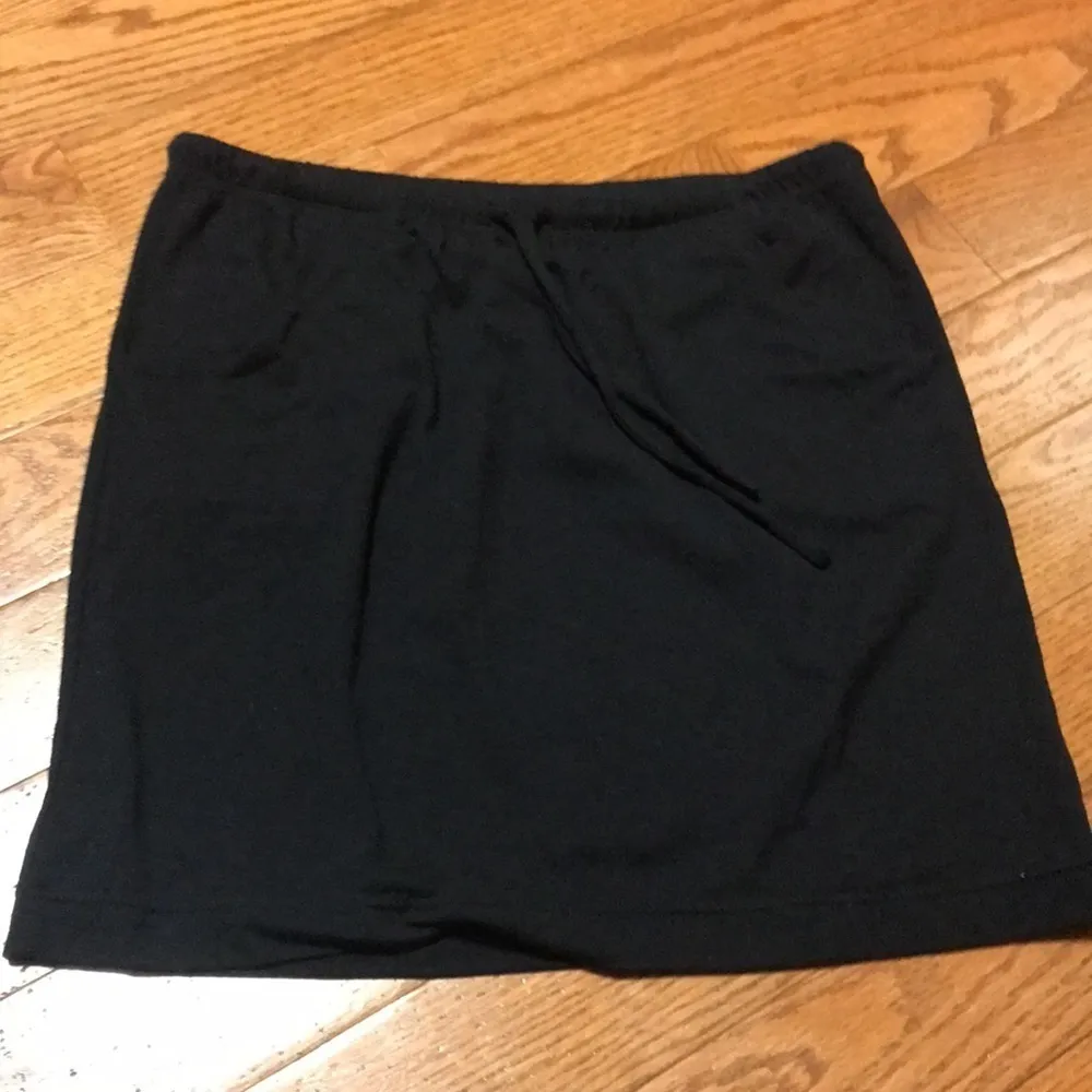 Sonoma black jersey midi skirt - Image 2