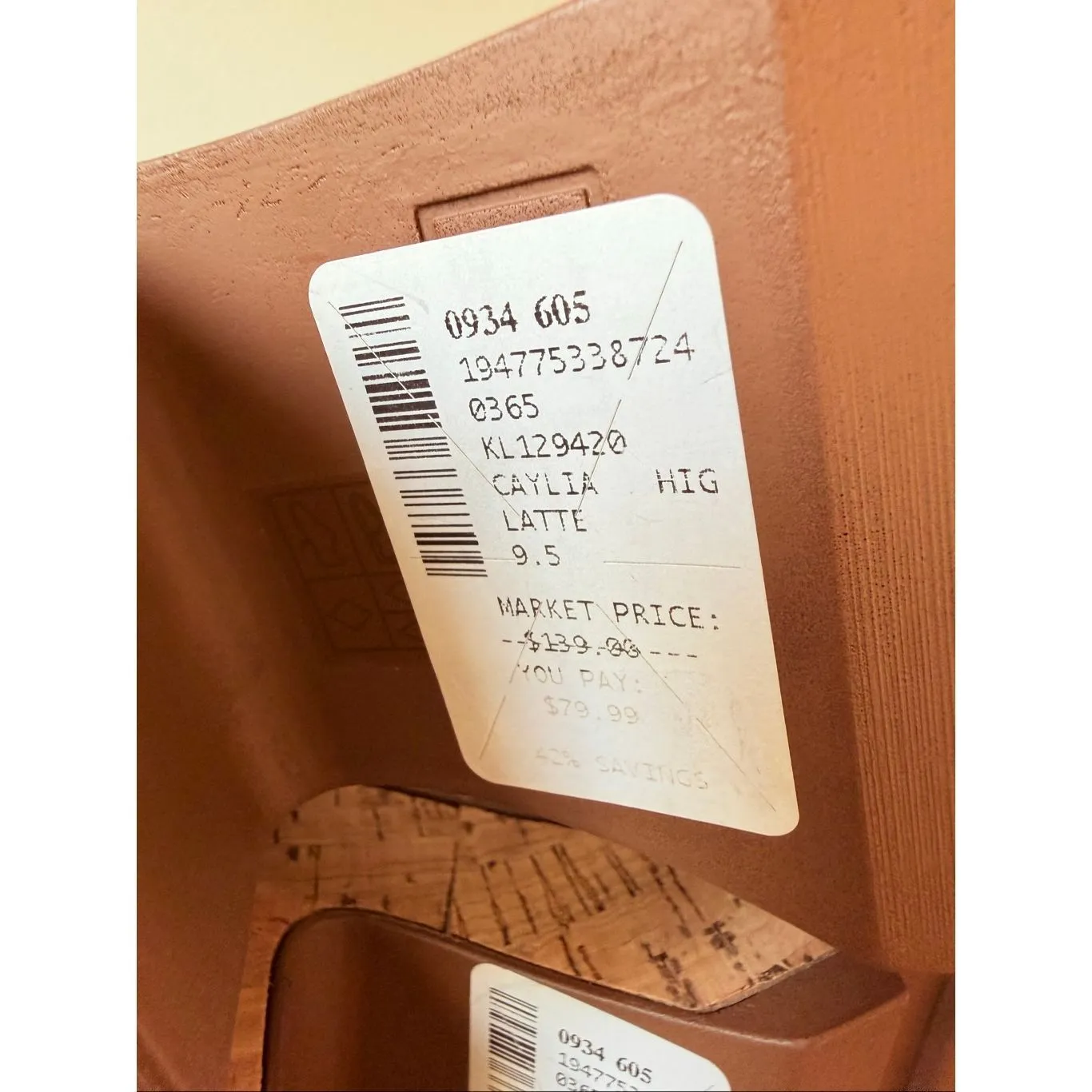 Karl Lagerfeld Paris Caylia leather sandals in Latte Size 9.5 - Image 9