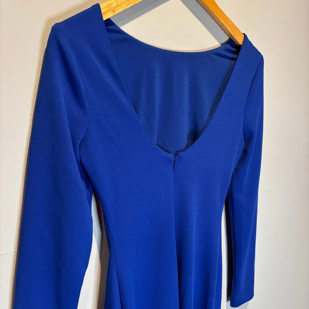 Dress the Population Emery Long Puffed Shoulder Sleeve High Neck Sheath Dress XS - Image 6