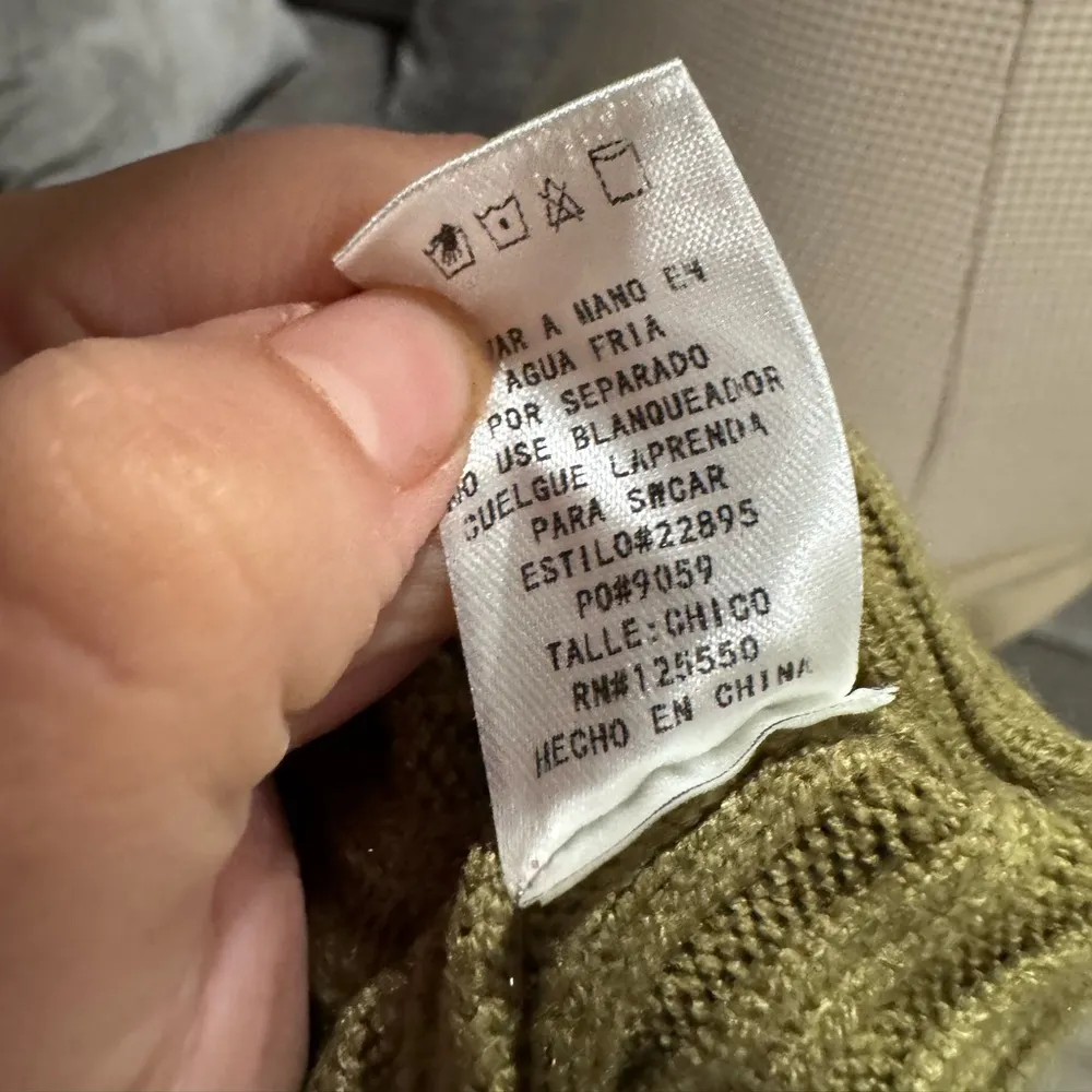 AMTIOUS 🌸 olive ribbed knit collared zipper sweater dress ✨ Green - Image 10