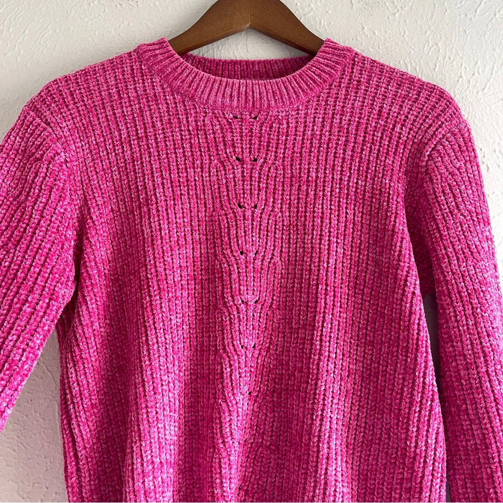 Cocovive Crew Neck Women's Sweater Size S NWOT Pink - Image 4
