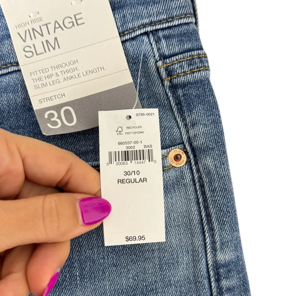 GAP Vintage Slim High Rise Jeans - Image 8