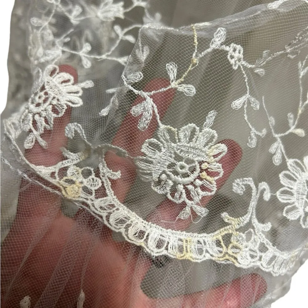 Vintage Bianchi wedding gown long sleeves - Image 8