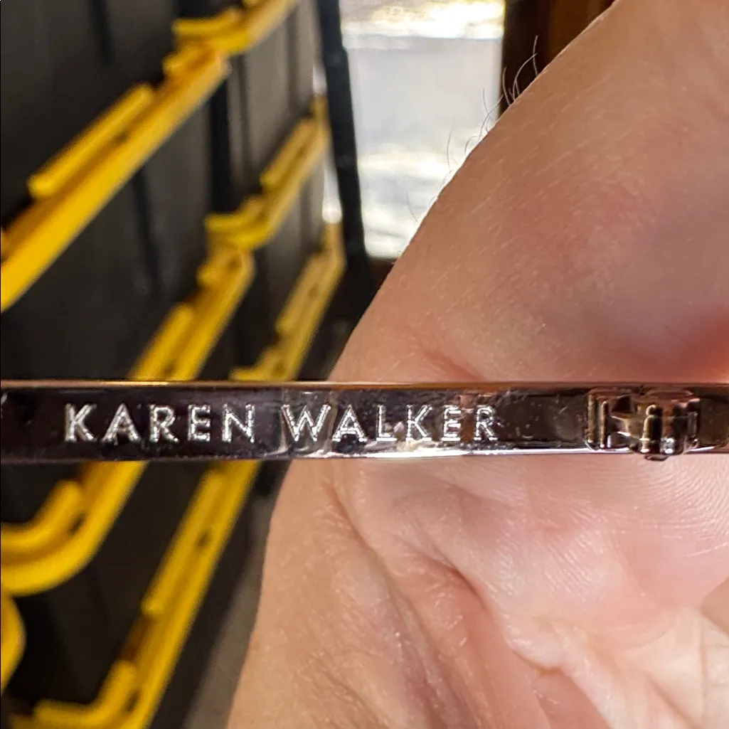 NWOT Karen Walker Sunglasses JACINTO Rose Pink Frame w/ Case & Cloth - Image 15