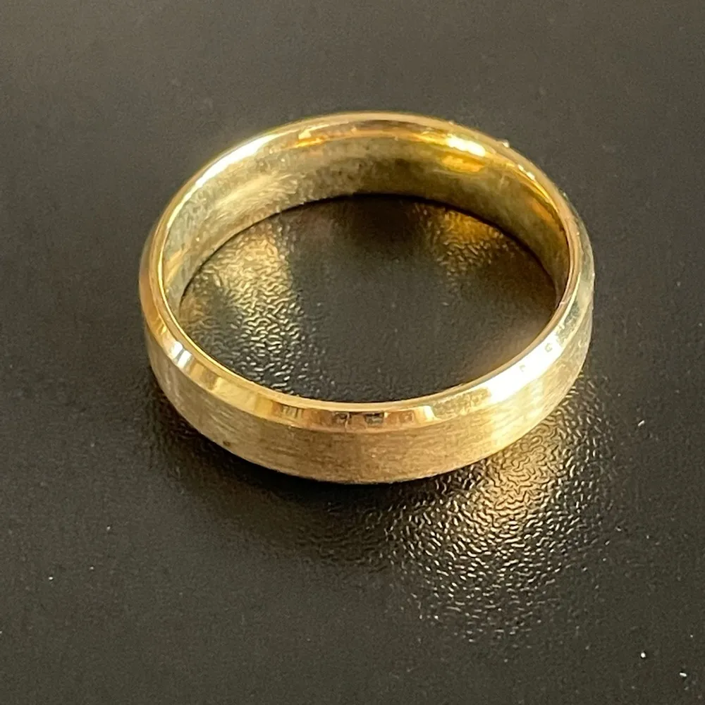 6mm plain gold stainless steel ring - Image 6