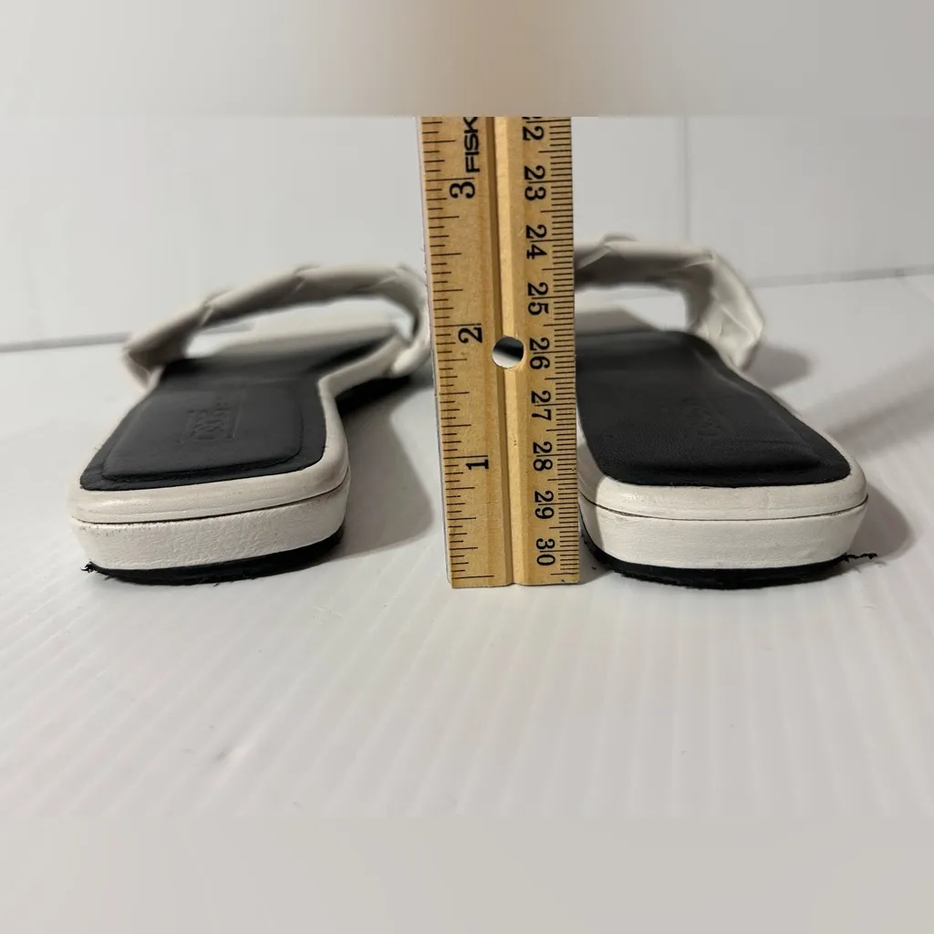 ASOS White square toe flat sandals women size 7 - Image 6