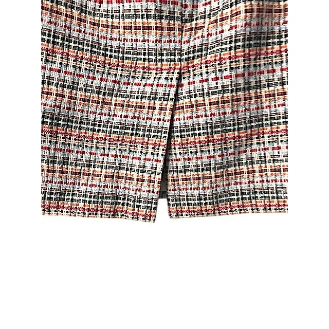 TALBOTS‎ Tweed Plaid Pencil Skirt 4 Multi Color Cotton Blend Work Preppy Classic - Image 10