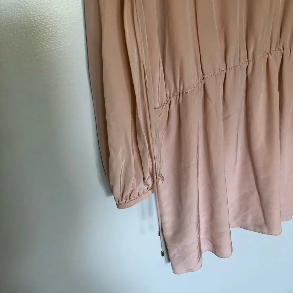 Amanda Uprichard Gibson Dress Cold Shoulder Lace Up Bisque New Small - Image 4