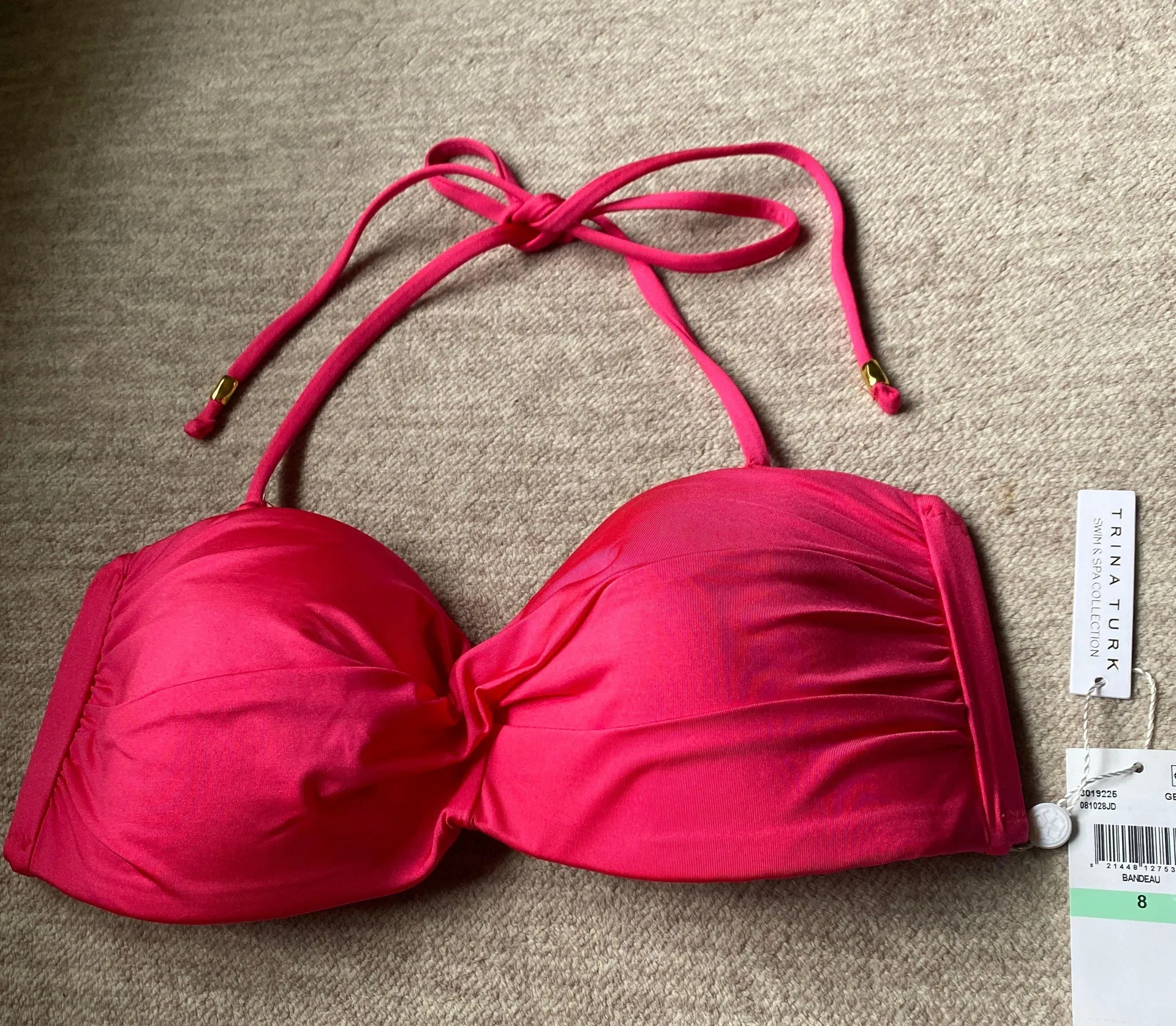 Women's Monaco Bandeau Bikini Top, Adjustable, Tie - Image 6