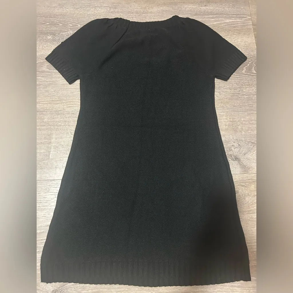 Connected Apparel Black Cable Knit Sweater - Image 4