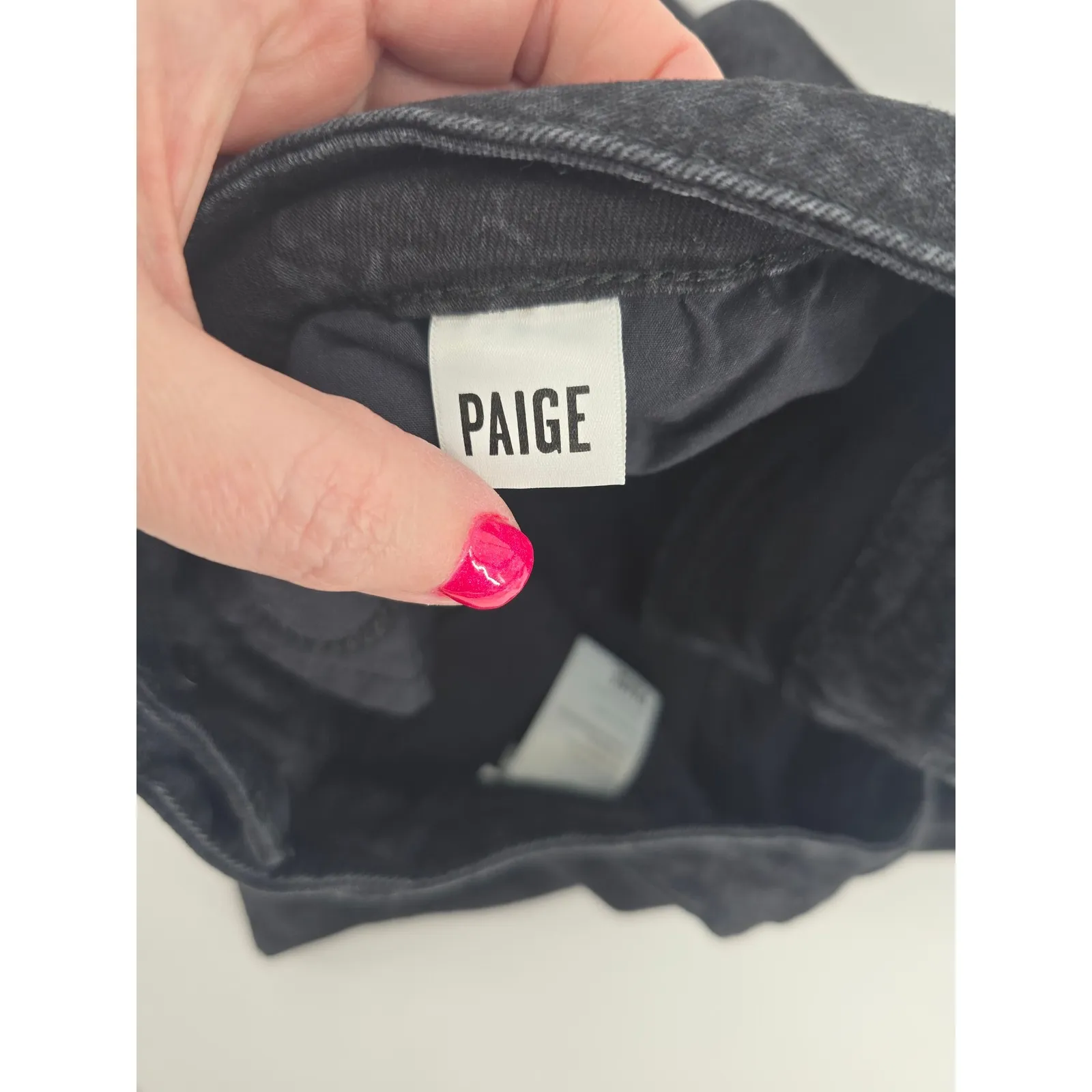 PAIGE Leenah Black Floral Print Flare Jeans Womens Size 31 - Image 5