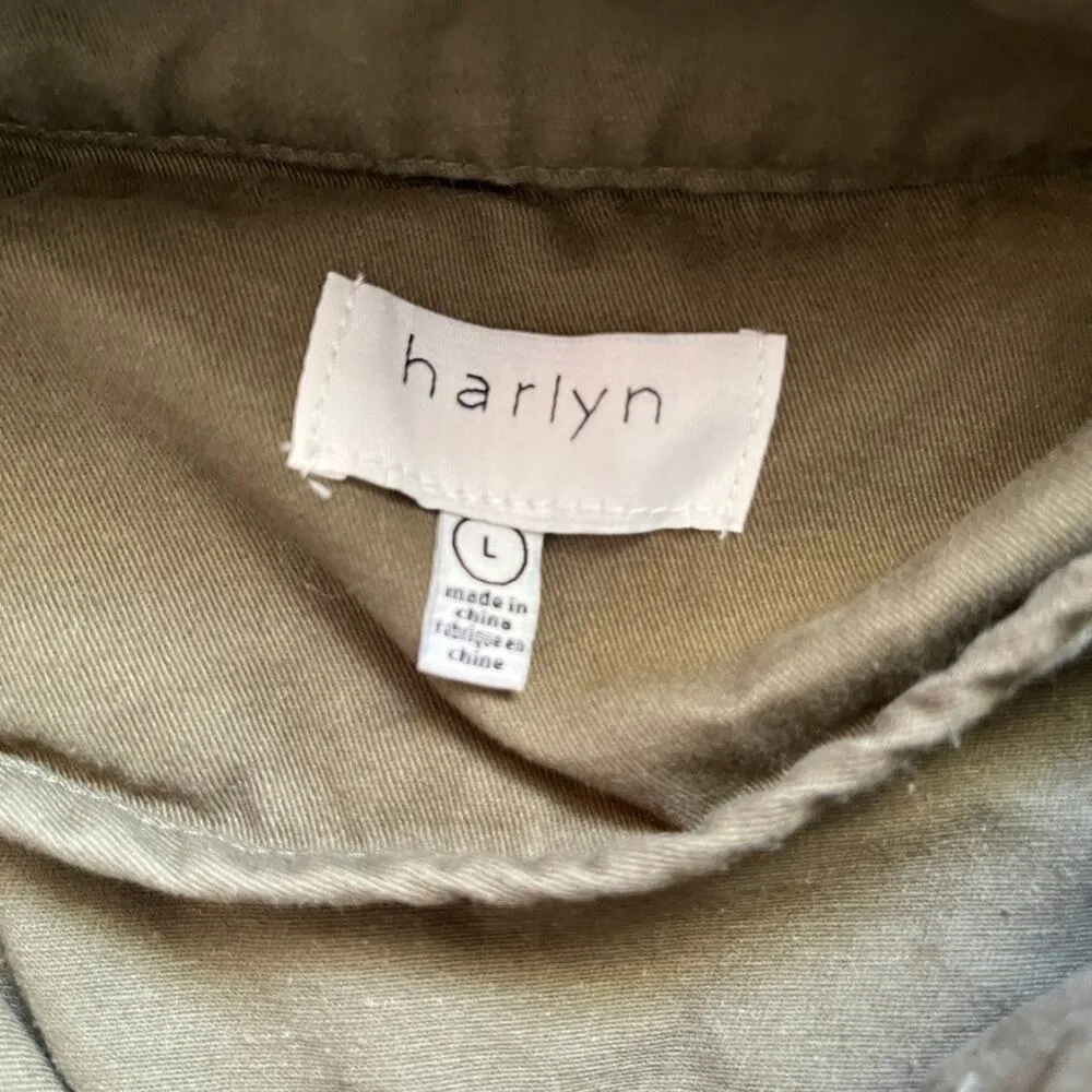Haryln utility coat olive green size large - Image 7