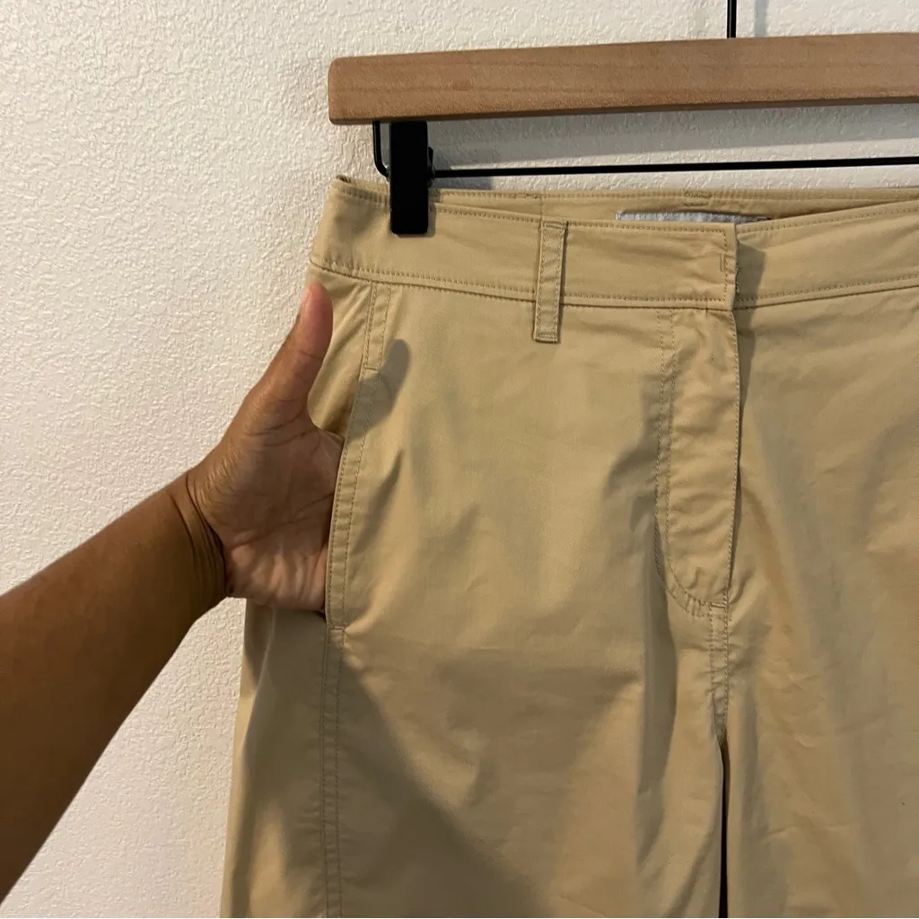 Jucy Judy Lightweight Tan Stretch Cropped High Rise Barrel Leg Pants‎ Size 26 - Image 3