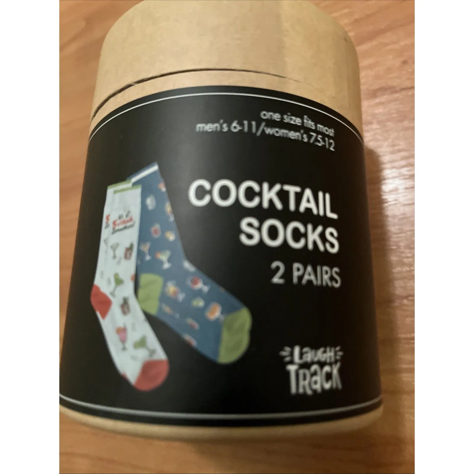 Laugh Track Adult Cocktail Socks 2 Pairs One Size Fits Most Multi - Image 4