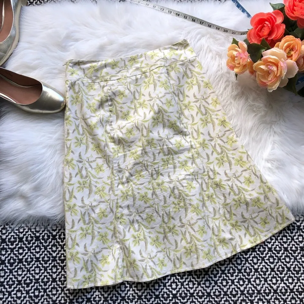 GAP Stretch Floral Midi Skirt - Image 5