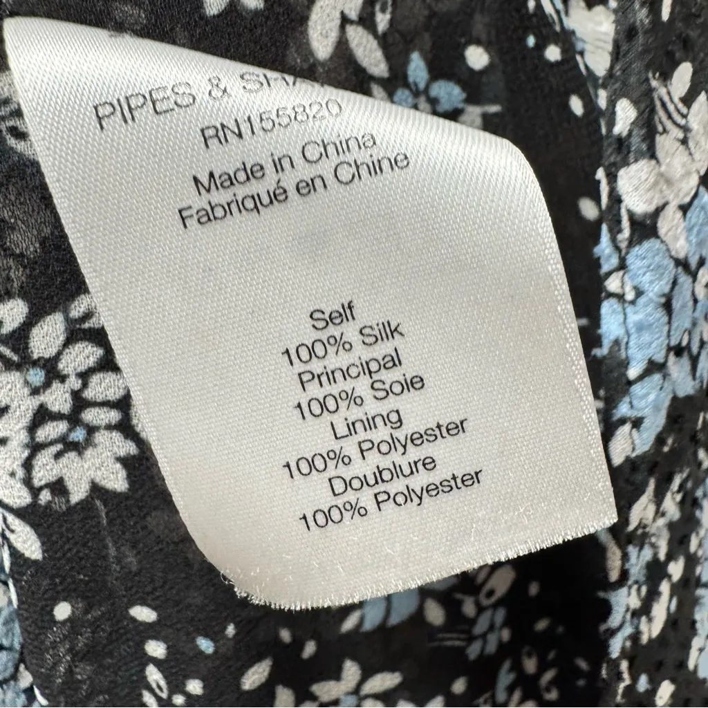 Veronica Beard Amal Floral Midi Ruffle Sleeveless Dress Blue 10 - Image 13