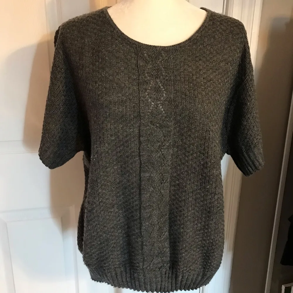 Vintage Haband short sleeve gray sweater Cottagecore grannycore Size undefined - Image 2