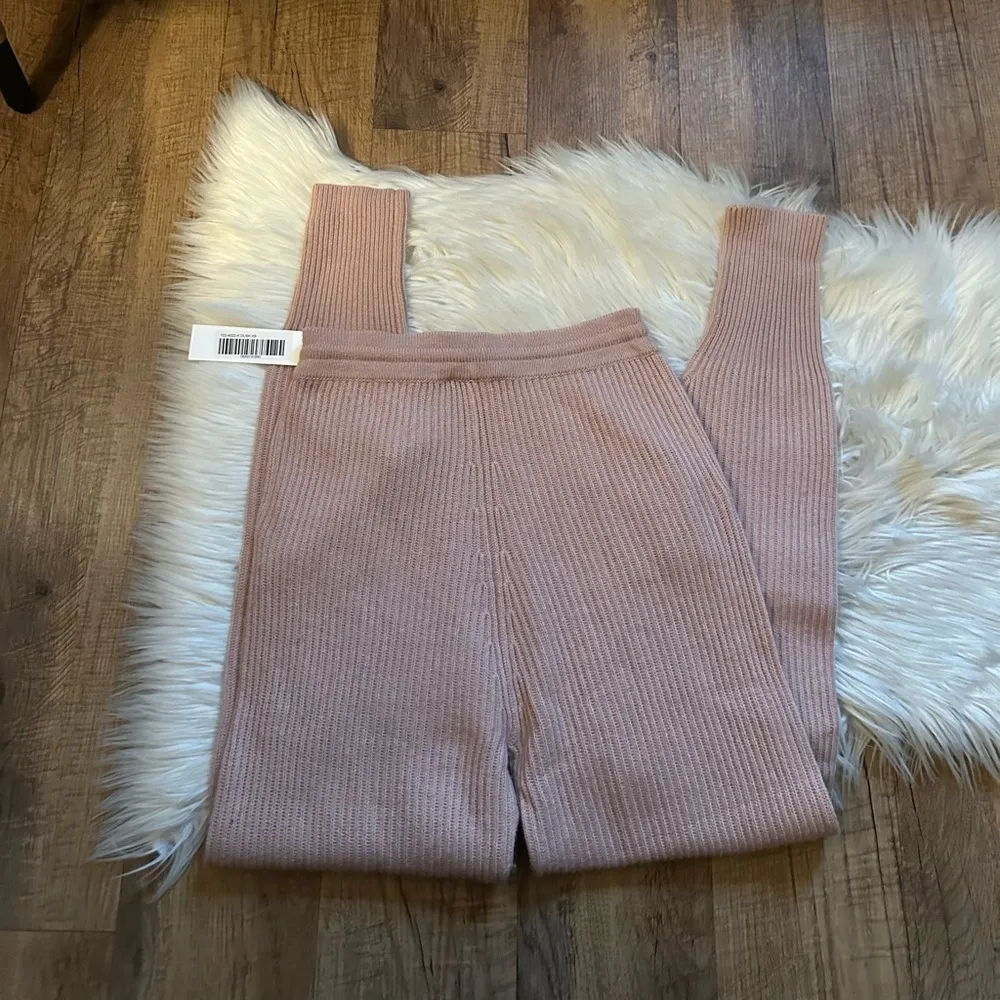 JONATHAN SIMKHAI Nina Cashmere Pant In Dusk Pink Size XS - Image 6