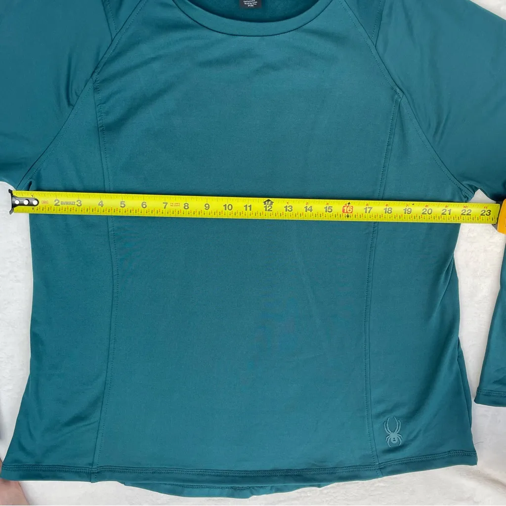 Spyder Active Teal Long Sleeve Performance‎ Top | Size XXL - Image 5